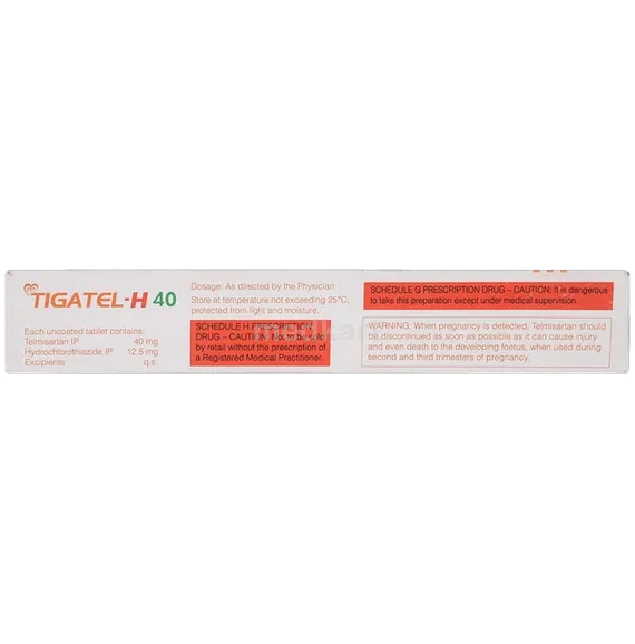 tigatel h 40mg tablet 10's